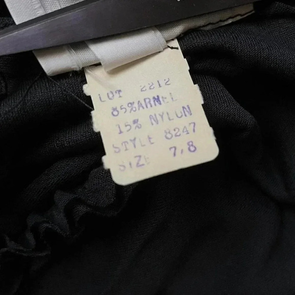 New Leaf by Samir 70s vintage draped chiffon grunge dark fairy mini dress (XS) - Picture 8 of 8